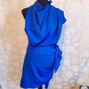 CBR Asymmetrical Blue Dress Like New L